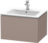 Duravit L-Cube bâti-support lavabo suspendu, 1 tiroir, 620x400x481mm, LC614004343, Couleur: Décor basalte mat