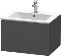 Duravit L-Cube bâti-support lavabo suspendu, 1 tiroir, 620x400x481mm, LC614004949, Couleur: Décor graphite mat