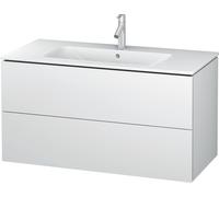 Meuble sous-vasque Duravit L-Cube LC624201818 mural, 102 x 55,5 x 48,1 cm, 2 tiroirs, Weiß Matt