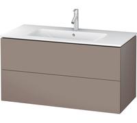 Duravit L-Cube bâti-support lavabo suspendu, 2 tiroirs, 1020x550x481mm, LC624204343, Couleur: Décor basalte mat