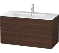 Duravit L-Cube bâti-support lavabo suspendu, 2 tiroirs, 1020x550x481mm, LC624206969, Couleur: Noyer brossé Placage bois véritable