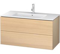 Duravit L-Cube bâti-support lavabo suspendu, 2 tiroirs, 1020x550x481mm, LC624207171, Couleur: Placage chêne méditerranéen en bois véritable
