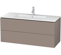 Duravit L-Cube bâti-support lavabo suspendu, 2 tiroirs, 1220x550x481mm, LC624304343, Couleur: Décor basalte mat
