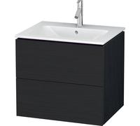 Duravit Meuble sous-vasque L-Cube LC624001616 62 x 48 cm chêne noir 2 tiroirs suspendu