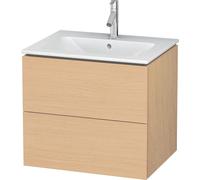 Duravit Vasque L-Cube LC624003030 62 x 48 cm, 2000 cm, chêne naturel, 2 tiroirs, suspendu
