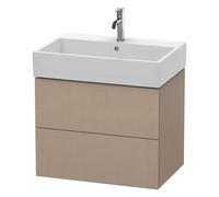 L-Cube Duravit vasque LC627607575 68,4 x 45,9 cm, lin, 2 tiroirs, suspendu