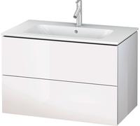 Duravit L-Cube bâti-support lavabo suspendu, 2 tiroirs, 820x550x481mm, LC624102222, Couleur: Décor blanc brillant