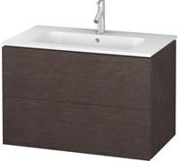 Duravit L-Cube bâti-support lavabo suspendu, 2 tiroirs, 820x550x481mm, LC624107272, Couleur: placage en chêne véritable brossé foncé
