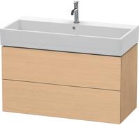 Duravit Meuble sous-vasque L-Cube LC627803030 2 tiroirs 98,4×45,9 cm chêne naturel suspendu