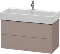 Duravit Meuble sous-vasque L-Cube LC627804343 98,4x45,9 cm basalte mat 2 tiroirs suspendu