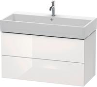 L-Cube Duravit vasque LC627808585 98,4x 45,9 cm, blanc brillant, 2 tiroirs, suspendu