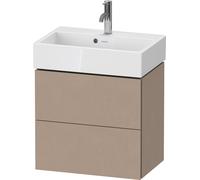 Duravit L-Cube Meuble sous-vasque LC621907575 58,4x39,1x54,4cm, 2 tiroirs, suspendu, lin