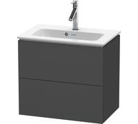 L-Cube Duravit vasque LC625604949 62 x 39, 2000 cm, graphite mat, 2 tiroirs, suspendu