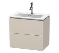 L-Cube Duravit vasque LC625609191 62 x 39, 2000 cm, taupe mat, 2 tiroirs, suspendu