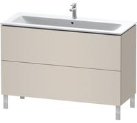 L-Cube Duravit vasque LC662809191 122 x 48, match2 cm, taupe mat, 2 2000