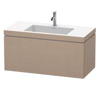 L-Cube Duravit vasque LC6918O7575 100 x 48 cm, trou pour robinet 2000 , lin, coulissant 2000