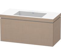 L-Cube Duravit vasque LC6918N7575 100 x 48 cm, sans trou pour robinetterie, lin, coulissant 2000