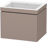 Duravit L-Cube c-bonded Ensemble suspendu, 1 tiroir, sans trop-plein, sans trou pour robinetterie, 600x500x480mm, LC6916N4343, Couleur: Décor basalte mat