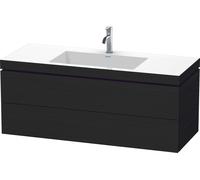 Duravit L-Cube c-bonded Ensemble suspendu, 2 tiroirs, sans trop-plein, 1 trou pour robinet, 1200x500x480mm, LC6929O1616, Couleur: Décor chêne noir