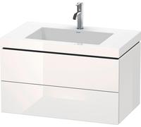L-Cube Duravit vasque LC6927O8080 80 x 48 cm, 2000 , graphite super mat, 2 tiroirs