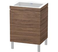 Duravit L-Cube c-bonded Ensemble vertical, 2 tiroirs, sans trop-plein, sans trou pour robinetterie, 600x698x480mm, LC6936N2121, Couleur: DÃ©cor noyer foncÃ©