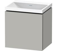 Duravit L-Cube c-shaped Ensemble suspendu, 1 porte, charnière à droite, sans trop-plein, sans trou pour robinetterie, 450x480x350mm, LC6949N07070000, Couleur: DÃ©cor gris bÃ©ton mat