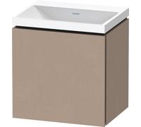 Duravit L-Cube c-shaped Ensemble suspendu, 1 porte, charnière à gauche, sans trop-plein, sans trou pour robinetterie, 450x480x350mm, LC6948N75750000, Couleur: Décor en lin