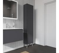 Duravit L-Cube armoire haute, 1 porte charnière à droite, 400x243x1760mm, LC1170R4949, Couleur: Décor graphite mat