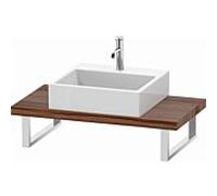 Duravit L-Cube console LC100C07979 épaisseur 4,5 cm, noyer naturel, pour Vasques à poser , variable