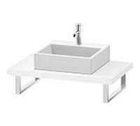 Duravit L-Cube console LC102C08585 épaisseur 4,5 cm, blanc haute brillance, pour Aufsatzbecken , variable