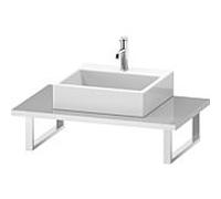 Duravit L-Cube console LC106C01818 épaisseur 3 cm, blanc mat, pour Aufsatzbecken , variable