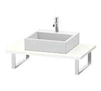 Duravit L-Cube console LC106C02222 épaisseur 3 cm, blanc haute brillance, pour Aufsatzbecken , variable