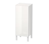 Duravit L-Cube Demi meuble haut individuel 1 porte, 2 étagères en verre, charnières à droite, hauteur min. 600 mm - max. 900 mm, largeur min. 250 mm - max. 500 mm, profondeur min. 200 mm - max. 363 mm