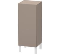 Duravit L-Cube Demi meuble haut individuel 1 porte, 2 tablettes en verre, charnières à gauche, hauteur min. 600 mm - max. 900 mm, largeur min. 250 mm - max. 500 mm, profondeur min. 200 mm - max. 363 m