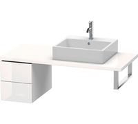 Duravit L-Cube élément bas pour console, 2 tiroirs, 320x400x547mm, LC583502222, Couleur: Décor blanc brillant