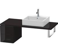Duravit L-Cube élément bas pour console, 2 tiroirs, 320x400x547mm, LC583504040, Couleur: Laque noire brillante