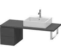 Duravit L-Cube élément bas pour console, 2 tiroirs, 320x400x547mm, LC583504949, Couleur: Décor graphite mat