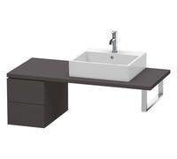 Duravit L-Cube élément bas pour console, 2 tiroirs, 320x400x547mm, LC583508080, Couleur: Décor graphite super mat