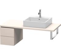 Duravit L-Cube élément bas pour console, 2 tiroirs, 320x400x547mm, LC583508383, Couleur: Décor taupe super mat