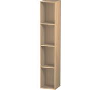 Duravit L-Cube Élément d'étagère vertical, 4 compartiments, 180x180x1000mm, LC120507171, Couleur: Placage chêne méditerranéen en bois véritable