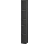 Duravit L-Cube Élément d'étagère vertical, 5 compartiments, 180x180x1400mm, LC120604949, Couleur: Décor graphite mat