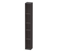 Duravit – Étagère verticale L-Cube, 5 compartiments, 180×180×1400 mm, Décor graphite super mat
