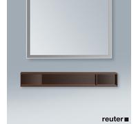 Duravit L-Cube Élément d'étagère horizontal, 3 compartiments, 140x800x120mm, LC120006969, Couleur: Noyer brossé Placage bois véritable