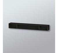 Duravit Meuble à étagères L-Cube, largeur 1000mm, profondeur 140mm, horizontal, 3 étagères, LC120104040, Couleur: Laque noire brillante