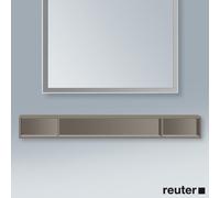 Duravit L-Cube Élément d'étagère horizontal, 3 compartiments, 140x1000x120mm, LC120109090, Couleur: Flanelle Vernis gris satiné mat soyeux