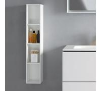 Duravit L-Cube Élément d'étagère vertical, 4 compartiments, 180x180x1000mm, LC120508484, Couleur: Blanc super mat Décor