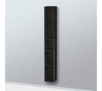 Duravit EtagÃšre L-Cube, largeur 180mm, profondeur 180mm, verticale, 5 compartiments, Coloris: Laque noire brillante - LC120604040