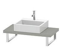 Duravit L-Cube LC100C00707 épaisseur 4,5 cm, gris béton mat, pour Aufsatzbecken , variable