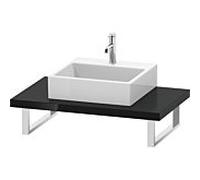 Duravit L-Cube LC102C04040 épaisseur 4,5 cm, noir brillant, pour Aufsatzbecken , variable