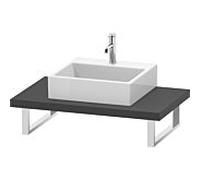 Duravit L-Cube LC102C04949 épaisseur 4,5 cm, graphite mat, pour Aufsatzbecken , variable